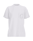 GUESS  -  Shirt in cotone manica corta stampa perle  -  W6GI17K3037