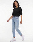scrilù  -  shirt manica corta con strass  -  Mg213