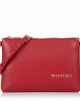 VALENTINO  -  Borsa donna a tracolla in ecopelle nera divisa in un unico scomparto chiuso con zip. Tracolla regolabile e rimovibile per una comoda portabilità anche come pochette.21 x 28 x 12 cm.  -  VBS8NS17