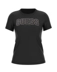 GUESS  -  Shirt scritta strass  -  W5GI04J1314b