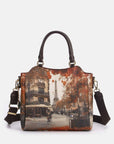 -  Yes Bag Borsa Tote Stampa Città
dimensioni:L 26,00 x P 12,00 x H 22,50  -  yes729f7