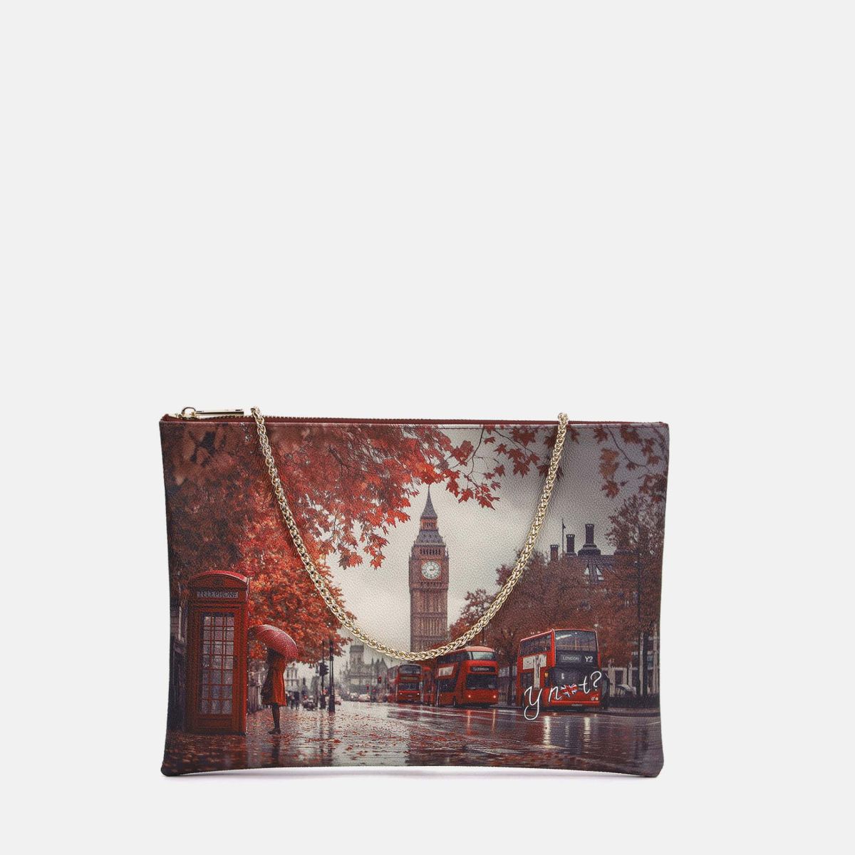 ynot  -  Bag Clutch Grande Stampa Città
dimensioni: larghezza 32 x profondità 2 x altezza 22 cm  -  yes605f7