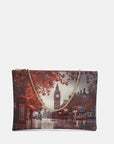 ynot  -  Bag Clutch Grande Stampa Città
dimensioni: larghezza 32 x profondità 2 x altezza 22 cm  -  yes605f7