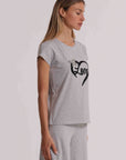 mimi mua  -  Maglia stampa petto  -  SHAO-1136