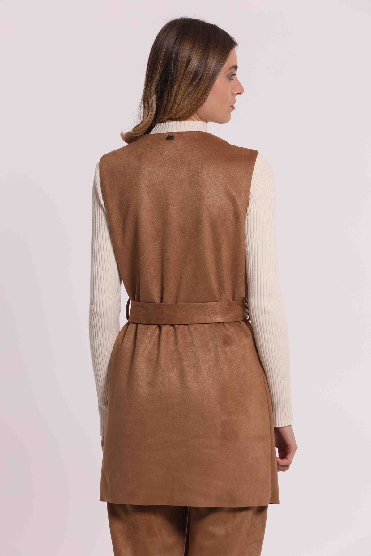 mimi mua  -  gilet lungo  -  esap-6717