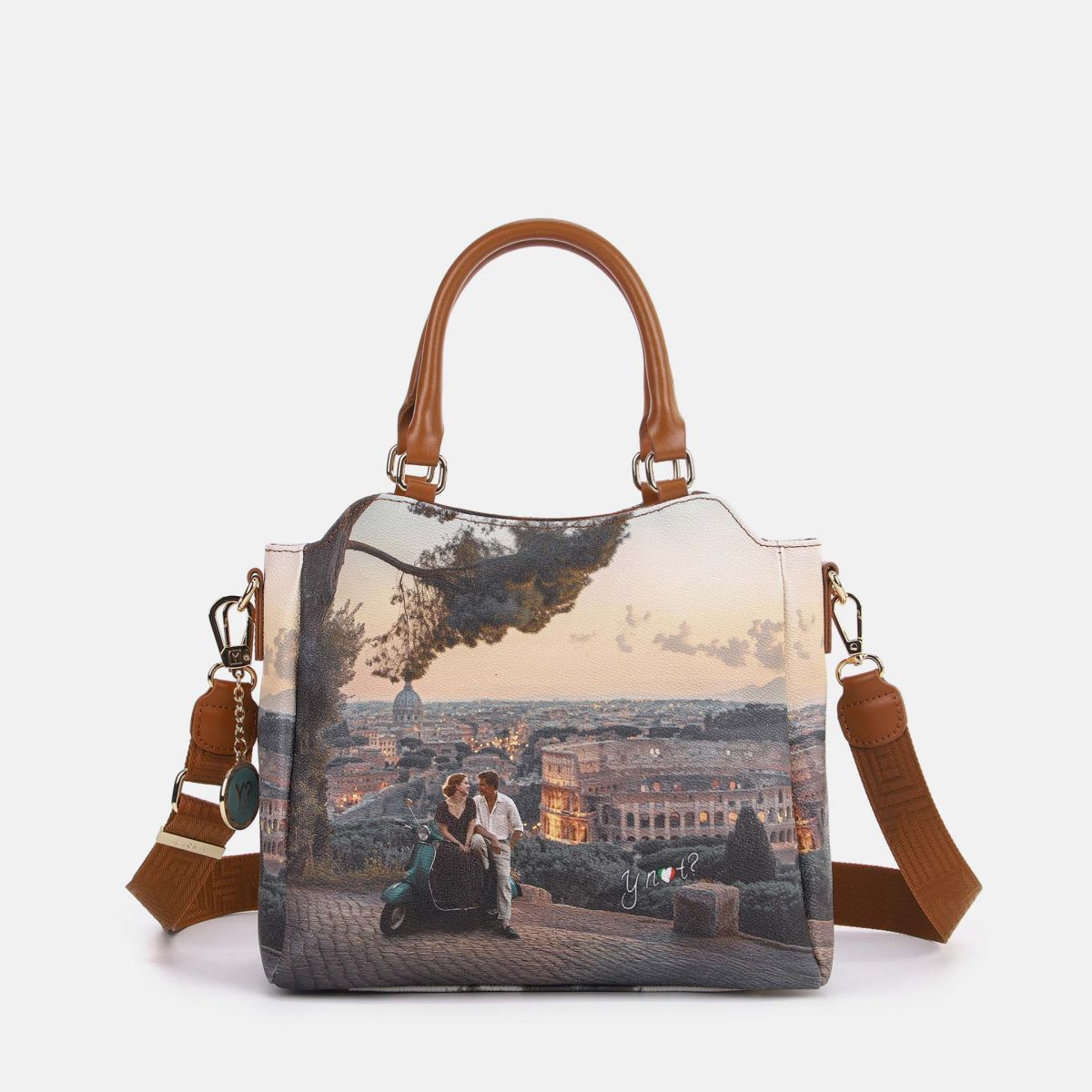 -  Yes Bag Borsa Tote Stampa Città
dimensioni:L 26,00 x P 12,00 x H 22,50  -  yes729f7