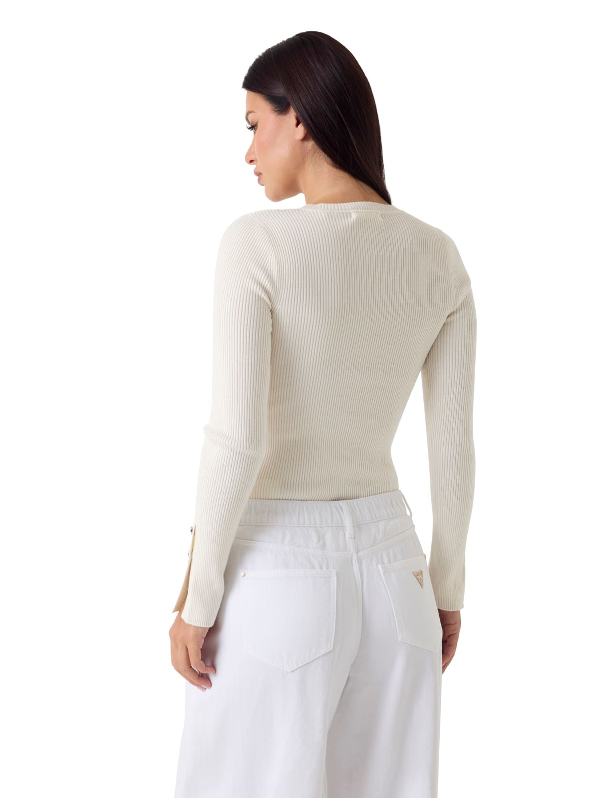 GUESS  -  maglione leggero manica lunga  -  w6yr09z0948