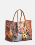ynot  -  Yes Bag Borsa Shopping Medium Stampa Napoli, Parigi e Tokyo.
L 35,00 x P 15,50 x H 23,00  -  YES708S6a