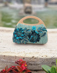 scrilú  -  Clutch piccola in rafia  -  BOR2