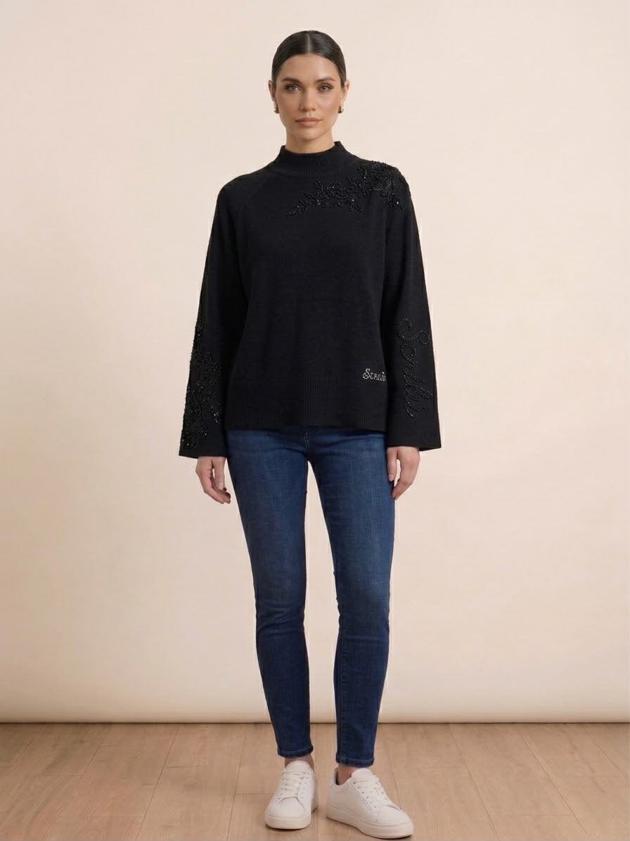 -  maglia a manica lunga  mezzo collo  -  mg206