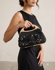 scrilú  -  Clutch piccola in rafia  -  BOR2
