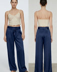 influencer italia  -  pantalone morbido largo  -  05Y157