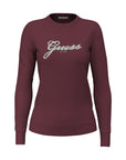 GUESS  -  Maglia in cotone manica lunga  -  w6br53z1454