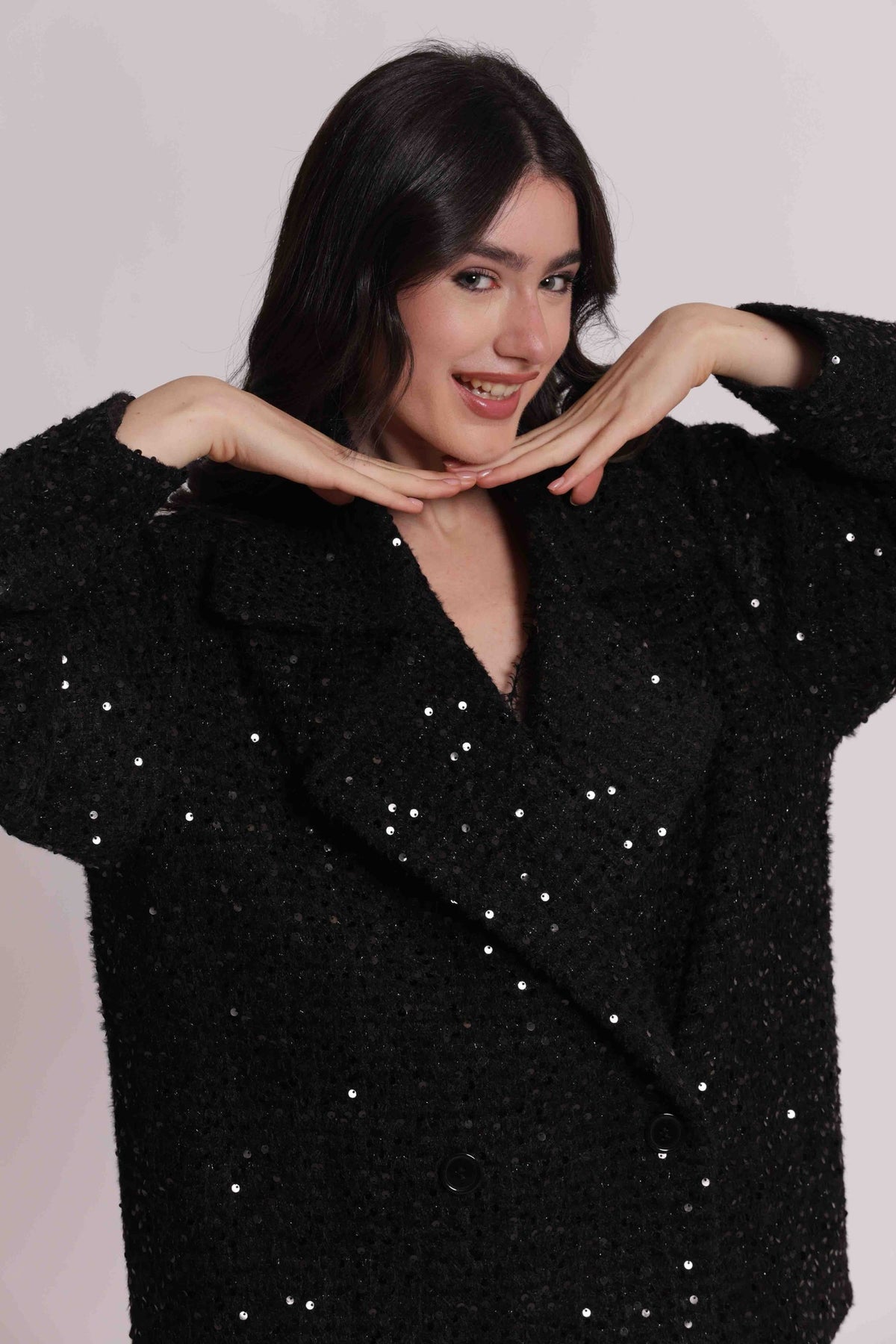 mimi mua  -  giacca manica tre quarti  -  sfap-6734